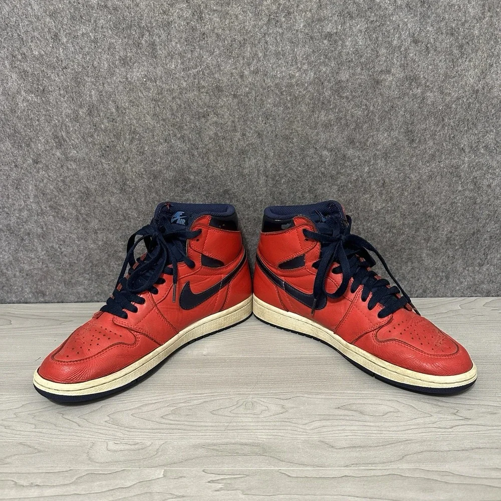 Nike Air Jordan 1 Retro High‎ OG David Letterman 555088-606 Men's Sz 8 Red